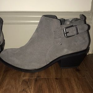 Grey booties. NEVER WORN